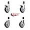 Service Caster Regency Work Table Caster Replacement Set REG-EXTTL20S514-PPUB-BLK-112-2-S-2 - alternate 2